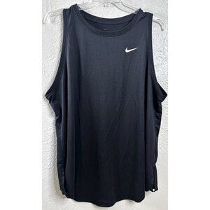 The Nike Tee Women? 3X Dri-Fit Black Sleeveless Athletic Side Split Tank EUC